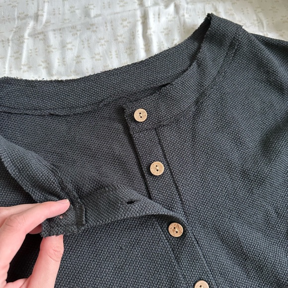 Long sleeve waffle knit top - Picture 5 of 9